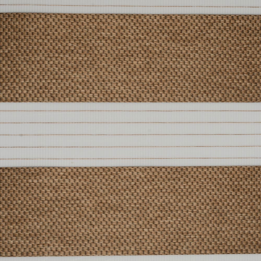 Zebra blind fabric swatch HIVE-BLOCKOUT-BROWN, Brown, Hive Blockout collection