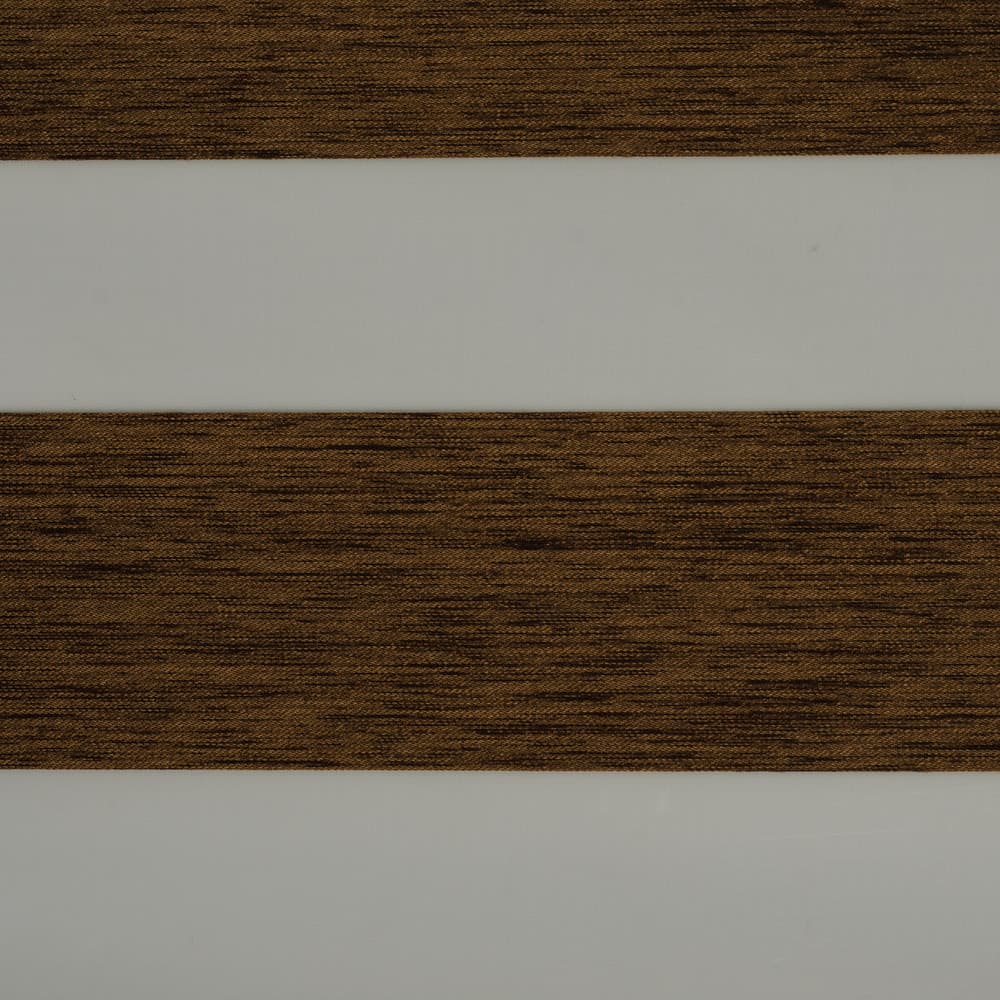 Zebra blind fabric swatch LINEN-BLOCKOUT-BROWN, Brown, Linen Blockout collection