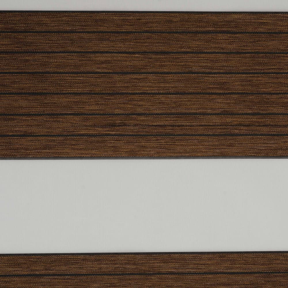 Zebra blind fabric swatch POLO-CHOCOLATE, Chocolate, Polo collection