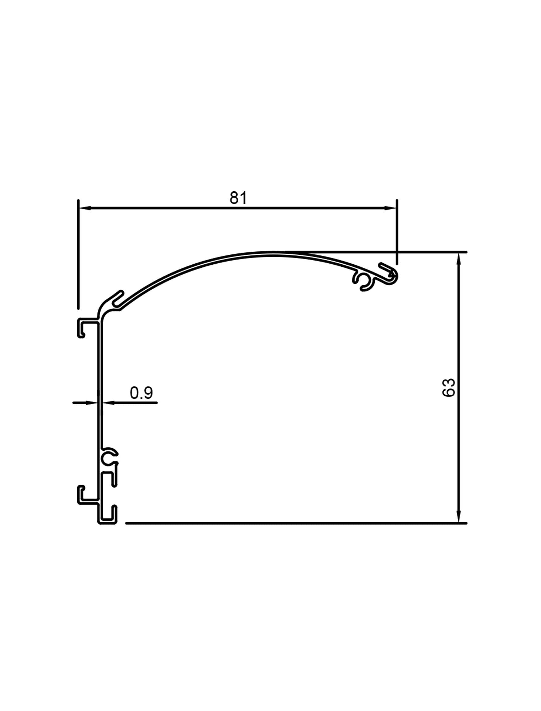 Aluminum Pelmet For Zebra Blinds