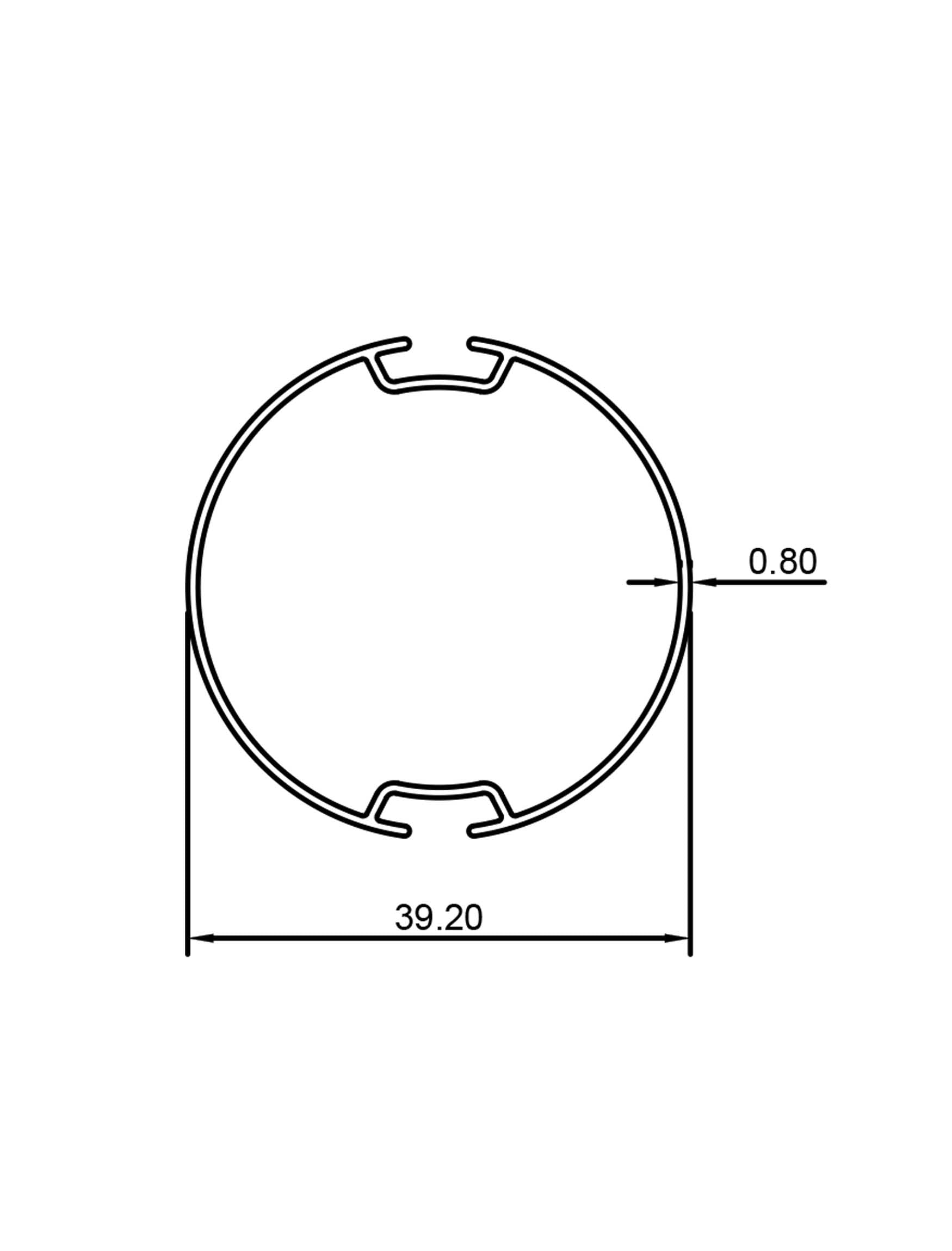 Aluminum Roller Blinds Top Channel