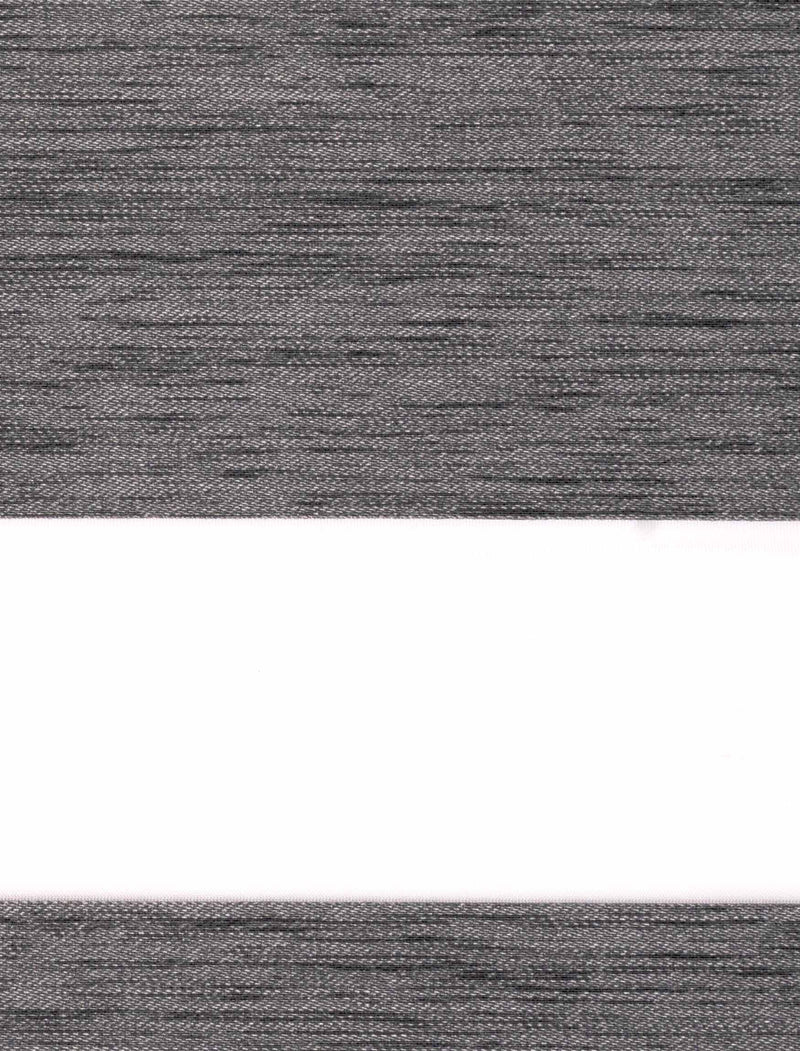 Zebra Blinds Linen Block-Out Gray